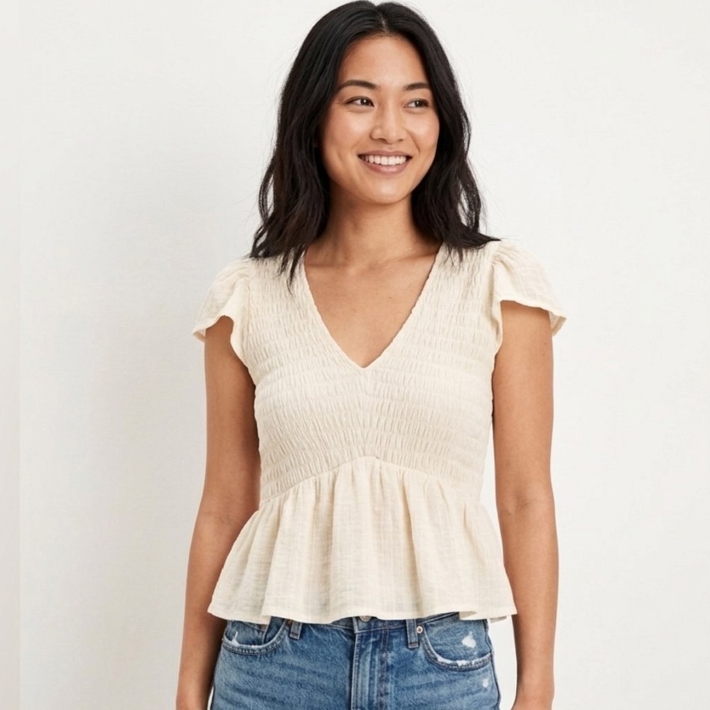 American Eagle Peplum Blouse
